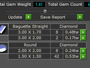 Baguette engagement diamond ring 3D Print Model