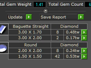 Baguette engagement diamond ring 3D Print Model