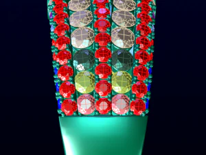 Anel de diamante feminino Modelo de Impressão 3D