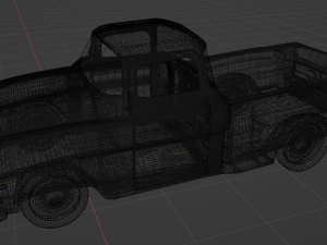 GMC Blue Chip 1955 old pickup truck Modèle 3D