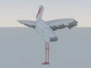 Аист 3D Модель