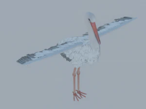 Cegonha Modelo 3D