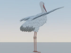 Cegonha Modelo 3D
