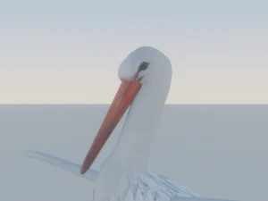 Cegonha Modelo 3D