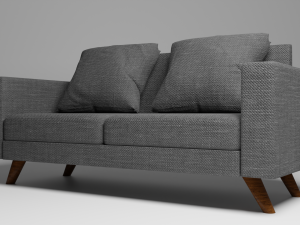 Realistic Sofa 3D मॉडल
