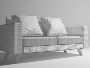 Realistic Sofa 3D मॉडल