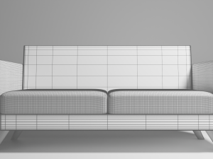 Realistic Sofa 3D मॉडल