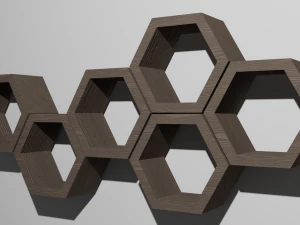 Ahşap Raflar 3D Model