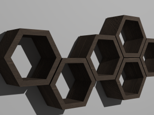Wooden Shelves 3D 모델