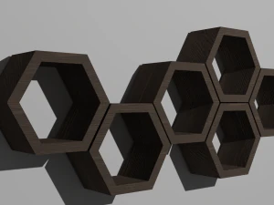 Ahşap Raflar 3D Model