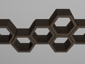 Wooden Shelves 3D 모델