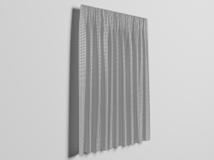 Realistic Curtain 3D Model