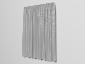 Realistic Curtain 3D Model