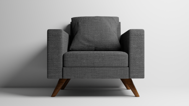 Single Sofa 3D मॉडल .c4d .max .obj .3ds .fbx .stl .blend 
