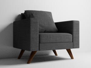 Single Sofa 3D मॉडल