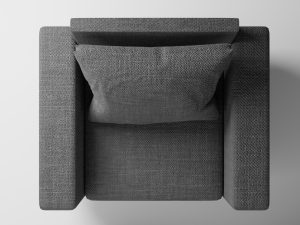 Single Sofa 3D मॉडल