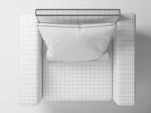 Одноместный диван 3D Модель