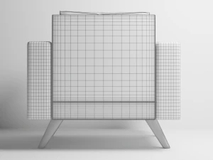 Одноместный диван 3D Модель