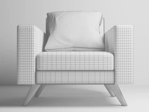 Одноместный диван 3D Модель