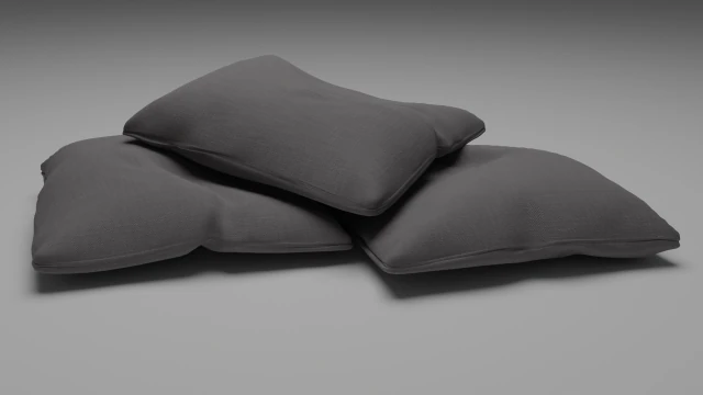 Ger&ccedil;ek&ccedil;i Yastıklar 3D Model .c4d .max .obj .3ds .fbx .stl .blend 