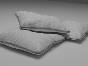 Realistic Pillows Modelo 3D
