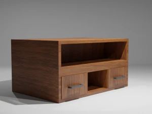 Ger&ccedil;ek&ccedil;i Mobilya Ahşap 3D Model
