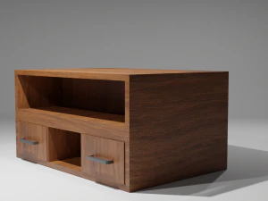 Ger&ccedil;ek&ccedil;i Mobilya Ahşap 3D Model