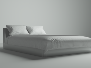 Realistic Bed 3D Model