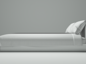 Realistic Bed 3D Model