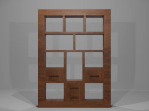 Rumah Furnitur Realistis Model 3D