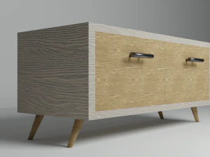 Ger&ccedil;ek&ccedil;i Mobilya Ev &Uuml;&ccedil; 3D Model