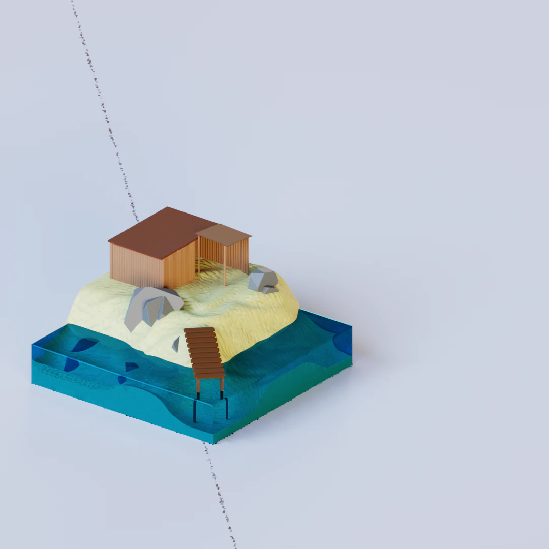 House 3D Model .c4d .max .obj .3ds .fbx .stl .blend