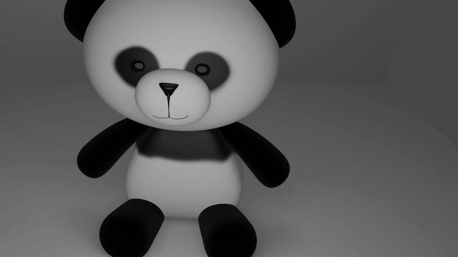 PANDA BEAR 3D Model .c4d .max .obj .3ds .fbx .stl .blend 