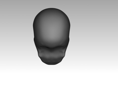 Female skull base head 3D Print Model