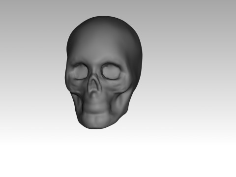 Female skull base head 3D Print Model