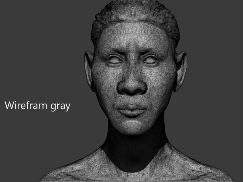 African BaseHead3D printModel 3D 打印模型