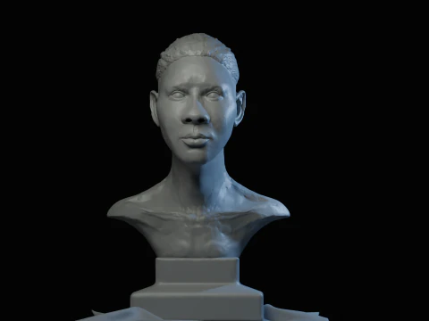 African BaseHead3D printModel 3D Print Model