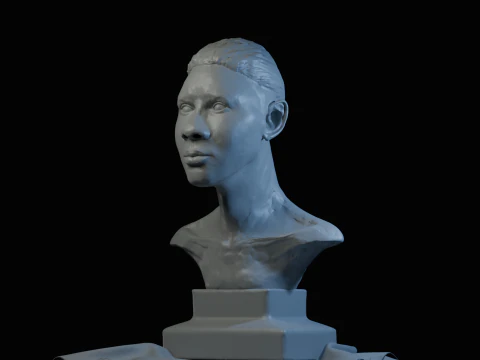 African BaseHead3D printModel 3D Print Model