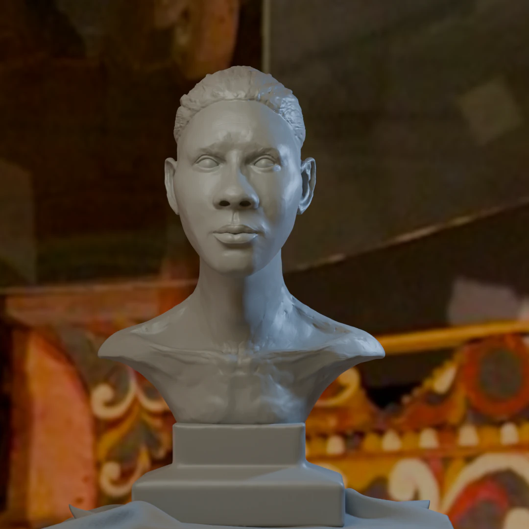 African BaseHead3D printModel 3D Print Model .c4d .max .obj .3ds .fbx .stl .blend