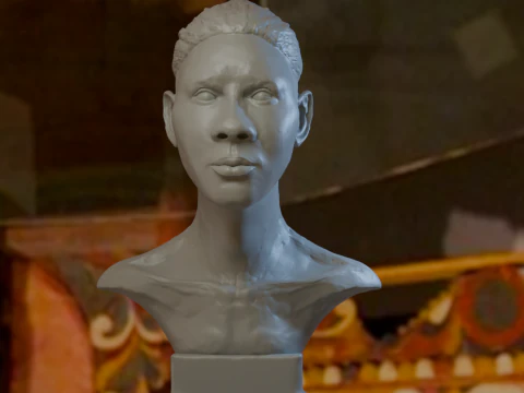 Afrika BaseHead3D baskıModeli 3D Baskı Modeli