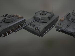 Military Vehicles pack in low-poly 3Dモデル