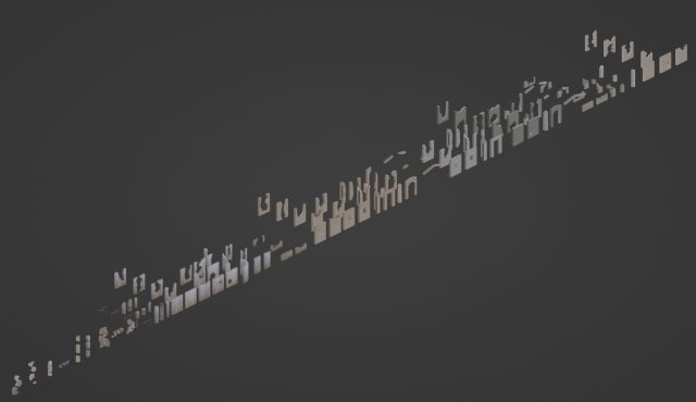 Low-poly modular fences Modelo 3D .c4d .max .obj .3ds .fbx .stl .blend 
