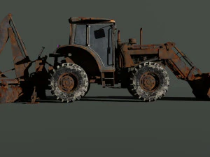 Juego de tractor listo Modelo 3D