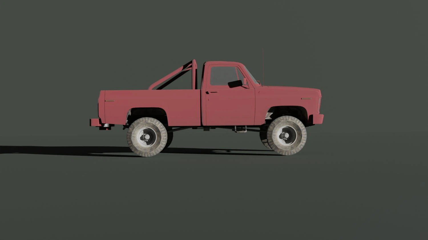 Pickup TruckGame Ready 3D Model .c4d .max .obj .3ds .fbx .stl .blend 