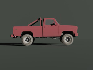 Pickup TruckGame Ready 3D 模型