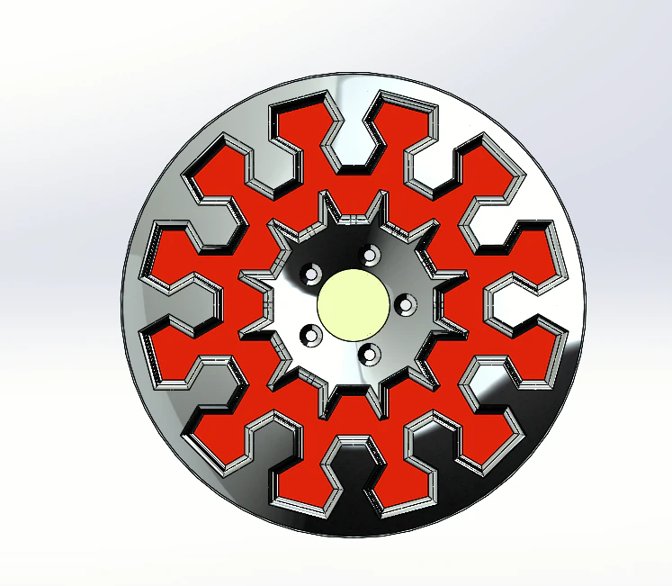 CAR RIM 3D Model .c4d .max .obj .3ds .fbx .stl .blend 