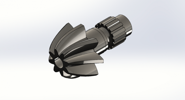HELICAL BEVEL GEAR Modello 3D .c4d .max .obj .3ds .fbx .stl .blend 