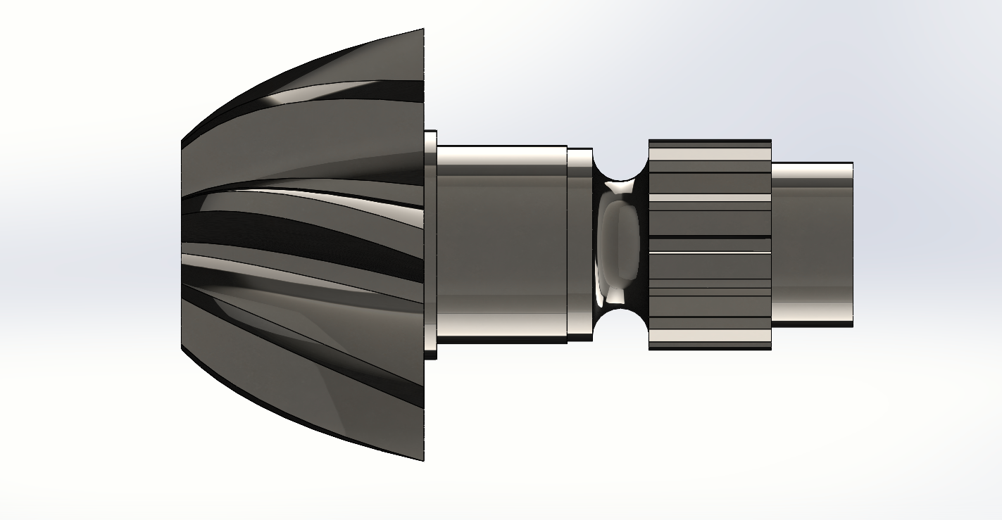 HELICAL BEVEL GEAR 3D Model in Parts 3DExport