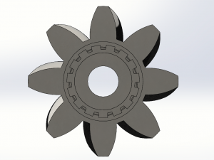 HELICAL BEVEL GEAR Modello 3D