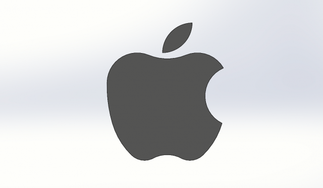 APPLE IOGO 3D Modell .c4d .max .obj .3ds .fbx .stl .blend